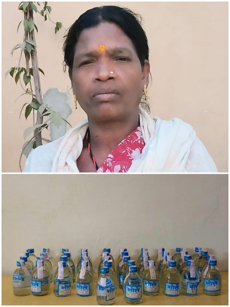 उजियारा अभियान का असर: अवैध शराब बेच रही महिला पर पुलिस का शिकंजा, 42 पौवा जब्त