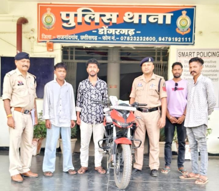 डोंगरगढ़ में चोरी का बड़ा खुलासा, 24 घंटे में आरोपी गिरफ्तार, नकदी बरामद
