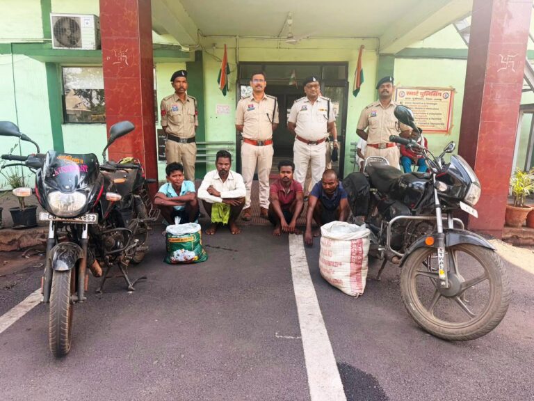 (रायगढ़) ऑपरेशन आघात: रायगढ़ पुलिस की ताबड़तोड़ कार्रवाई, 10 आरोपी गिरफ्तार; 164 लीटर महुआ शराब और 67 पाव देशी शराब जब्त