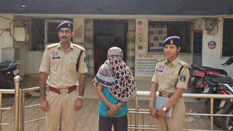 (दुर्ग) 10 लाख की हेरोइन के साथ महिला पकड़ाई