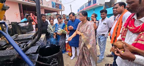 (कोरबा) गोकुलगंज से सीतामणी मेन रोड तक सड़क डामरीकरण कार्य प्रारंभ
