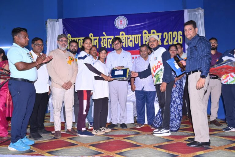 (रायपुर) ग्रीष्मकालीन खेल प्रशिक्षण शिविर 2026-27 का हुआ समापन