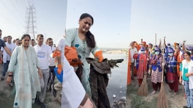 यमुना तट स्वच्छता अभियान: दिल्ली के 28 घाटों पर चला मेगा क्लीनिंग ड्राइव, मंत्रियों संग सीएम ने किया श्रमदान