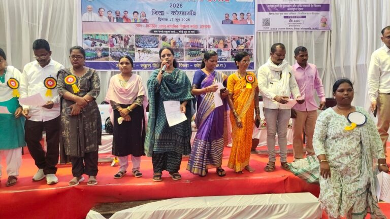 (कोण्डागांव)मसोरा में हर्षोल्लास के साथ मनाया गया जिला स्तरीय शाला प्रवेश उत्सव
