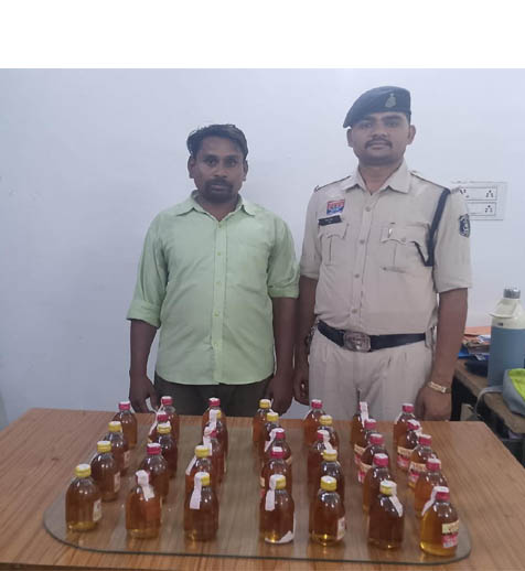 (बालोद) समाधान सेल की सूचना पर शराब कोचिया गिरफ्तार, 34 पाव देशी मसाला शराब जब्त
