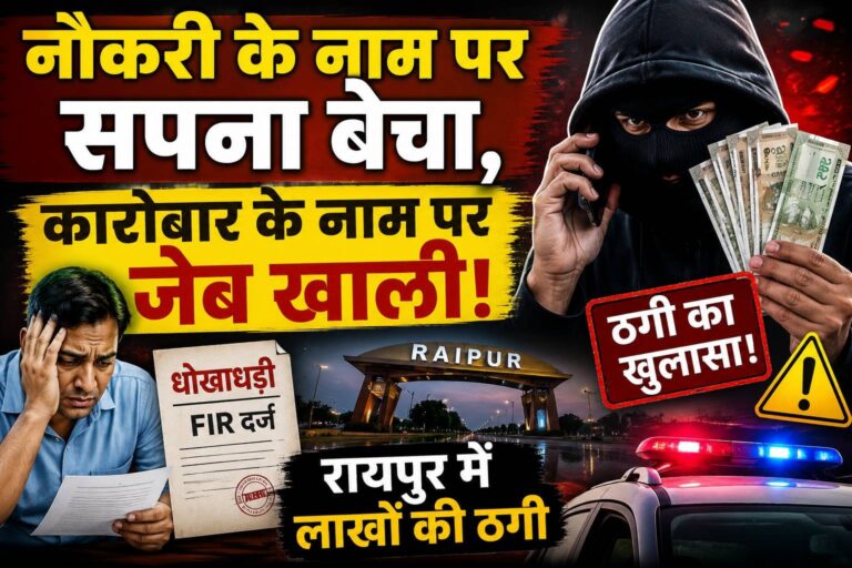 नौकरी के नाम पर सपना बेचा, कारोबार के नाम पर जेब खाली! रायपुर में लाखों की ठगी