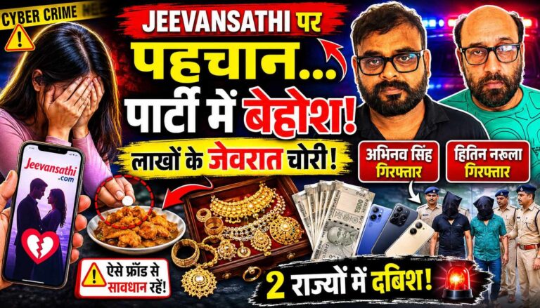 प्यार, पार्टी और फिर वार! महिला को बेहोश कर लाखों के जेवर लेकर फरार”