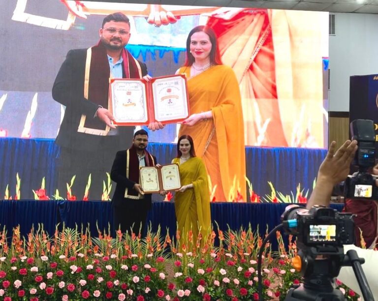लीगल क्षेत्र में उत्कृष्ट योगदान हेतु डॉ. आमिर ख़ान को डॉक्टरेट अवार्ड से किया गया सम्मानित