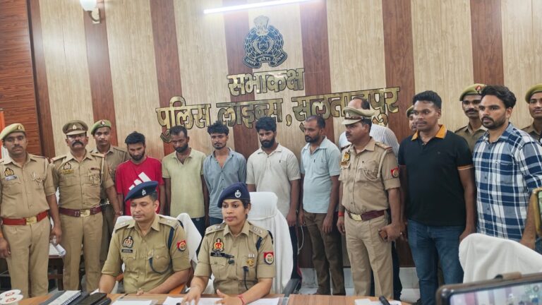 सुल्तानपुर पुलिस की बड़ी सफलता, टावर चोरी करने वाला गिरोह गिरफ्तार