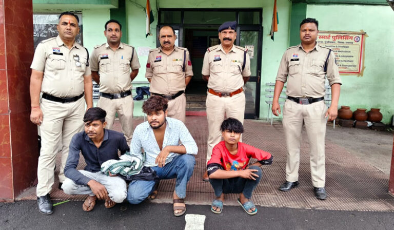 (रायगढ़) सूर्योदय प्लांट के गार्ड से लूट और चाकूबाजी करने वाले 3 आरोपी चंद घंटों में गिरफ्तार