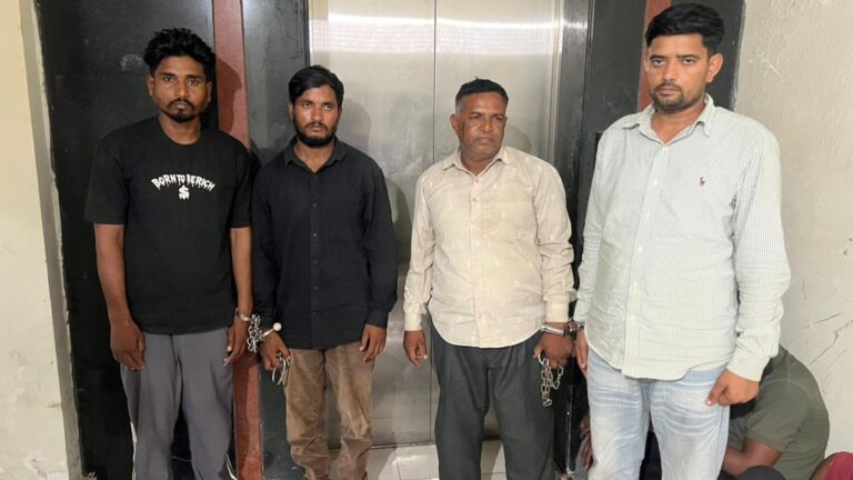 (रायपुर) शराब दुकान से 7 लाख की चोरी का खुलासा, राजस्थान के 4 बदमाश गिरफ्तार