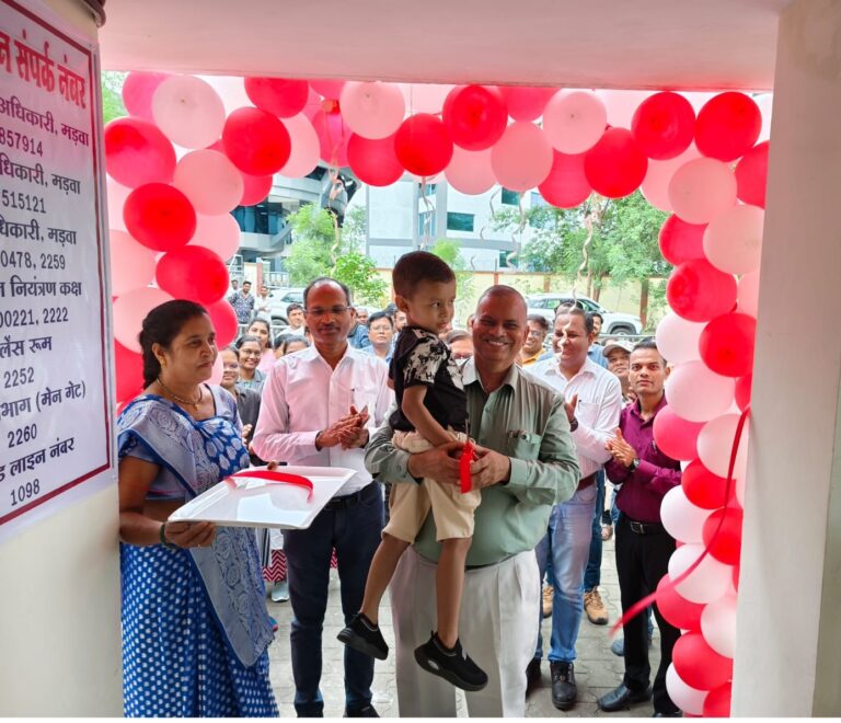 (कोरबा) मड़वा विद्युत संयंत्र में मुख्य अभियंता के हाथों हुआ पालना घर का शुभारंभ