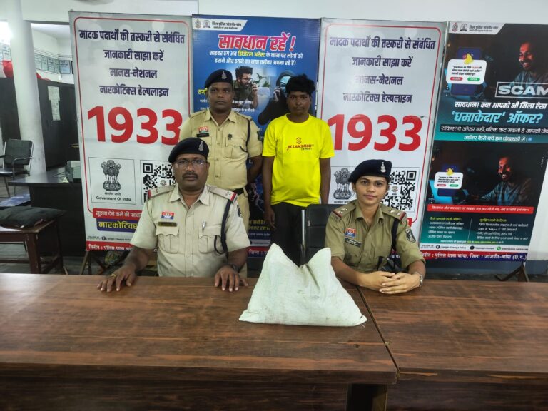 (जांजगीर-चांपा) चांपा पुलिस की कार्रवाई: 20 लीटर अवैध महुआ शराब के साथ आरोपी गिरफ्तार, न्यायिक रिमांड पर भेजा गया