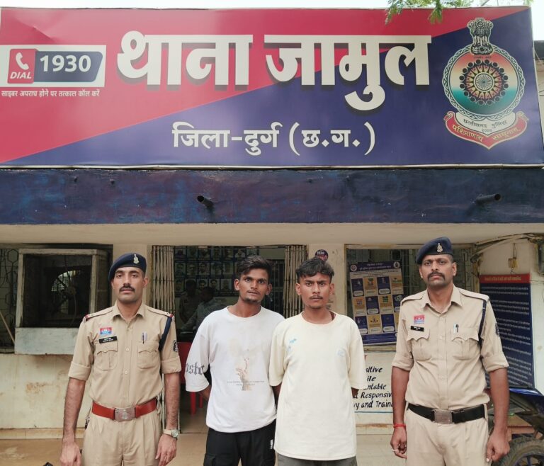 (दुर्ग)पूर्व विवाद में घर पर हमला, गाली-गलौज और तोडफ़ोड़ करने वाले दो आरोपी गिरफ्तार