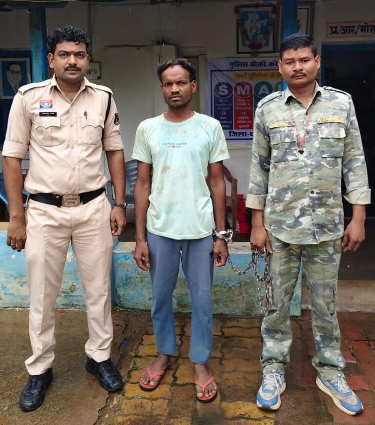 (धमतरी)धमतरी में हथौड़ी से जानलेवा हमला करने वाला आरोपी गिरफ्तार, पुलिस ने भेजा जेल