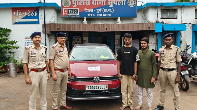 (दुर्ग) दुर्ग पुलिस की बड़ी कार्रवाई: 8.85 ग्राम हेरोइन (चिट्टा) के साथ दो तस्कर गिरफ्तार, करीब ?9.94 लाख की संपत्ति जब्त