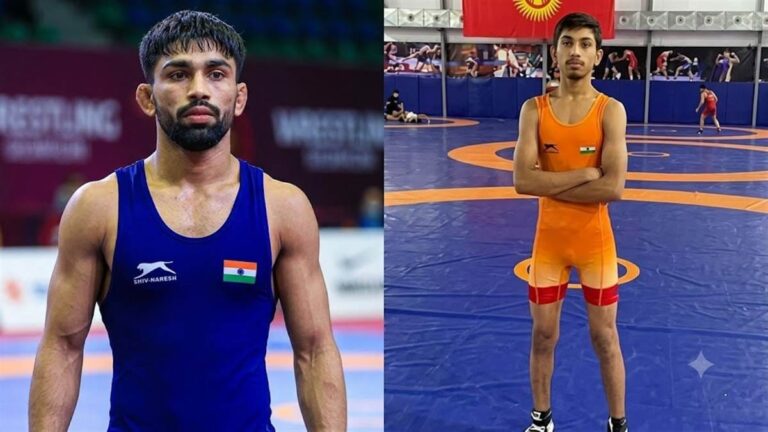 खंडवा के छोटे-से गांव के नीरज पटेल ने जीता कांस्य पदक, थाईलैंड में एशियन कुश्ती में जापान के नारू सेंबा को हराया