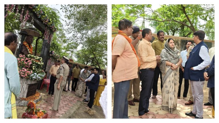 शहीद रजनीकांत सिंह को दी भावभीनी श्रद्धांजलि, डीजीपी अरुण देव गौतम ने परिवार से की मुलाकात