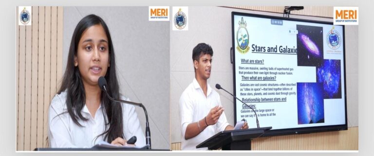 MERI में अंतरिक्ष के अनसुलझे रहस्यों पर सम्मेलन, विद्यार्थियों ने वैज्ञानिक खोज की संभावनाओं पर किया मंथन