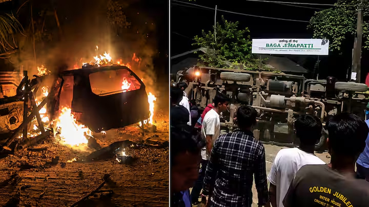 मणिपुर में असम राइफल्स शिविर पर भीड़ का हमला, वाहन फूंका और तोडफ़ोड़ की