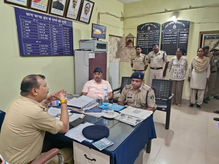 एसपी हरीश राठौर का पहला दौरा, पुलिसकर्मियों को मिली सख्त हिदायत