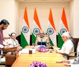 उपराष्ट्रपति और राज्यसभा के सभापति सी. पी. राधाकृष्णन ने नई दिल्ली स्थित संसद भवन में, महाराष्ट्र से राज्यसभा के निर्वाचित सदस्य के रूप में पार्थ अजित पवार को शपथ दिलाई।