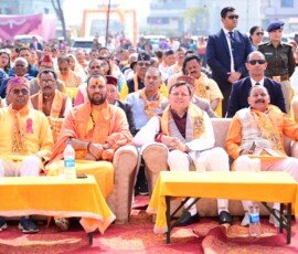 उत्तराखण्ड के मुख्यमंत्री पुष्कर सिंह धामी ने बालावाला देहरादून में विराट हिन्दू सम्मेलन में प्रतिभाग किया।